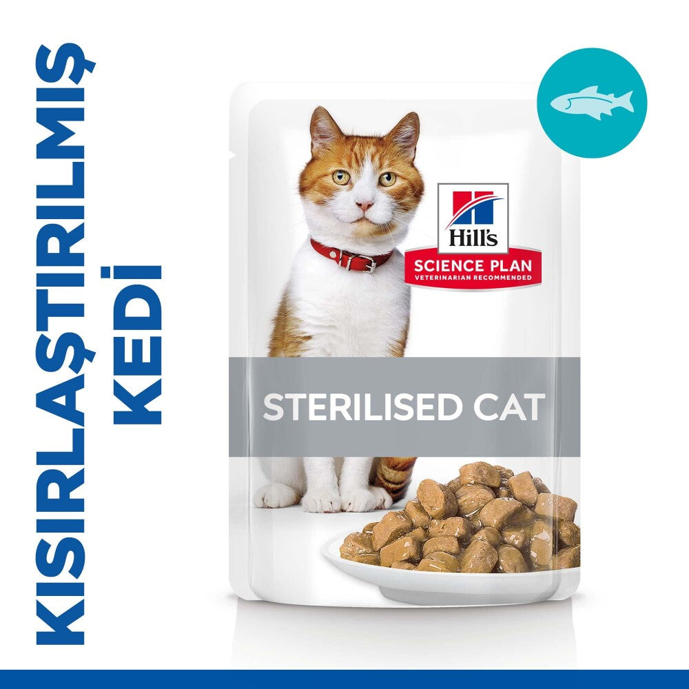 Hill's Science Plan Kısırlaştırılmış Alabalıklı Kedi Pouch 85 GR | SRC: Barcode: 052742376707